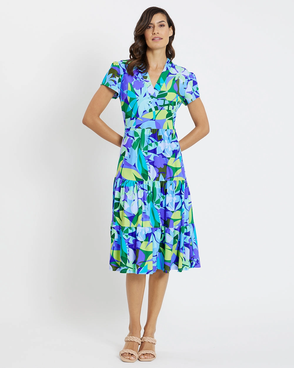 Jude Connally Libby Dress - Kaleidoscope Floral Iris