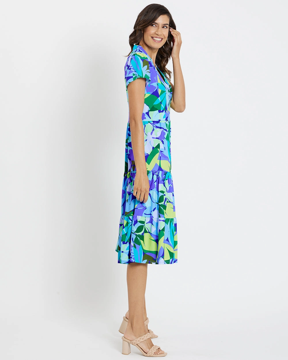 Jude Connally Libby Dress - Kaleidoscope Floral Iris
