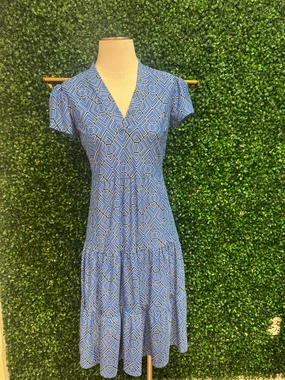 Jude Connally Libby Dress -  Lucky Knot Exclusive - Garden Lattice French Blue maxi dresses clearance