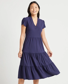 Jude Connally Libby Dress - Navy womens gowns outlet