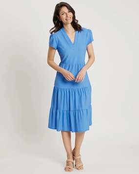 Jude Connally Libby Dress - Periwinkle womens gowns outlet