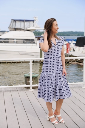 Jude Connally Libby Dress - Petite Rattan Navy maxi dresses clearance