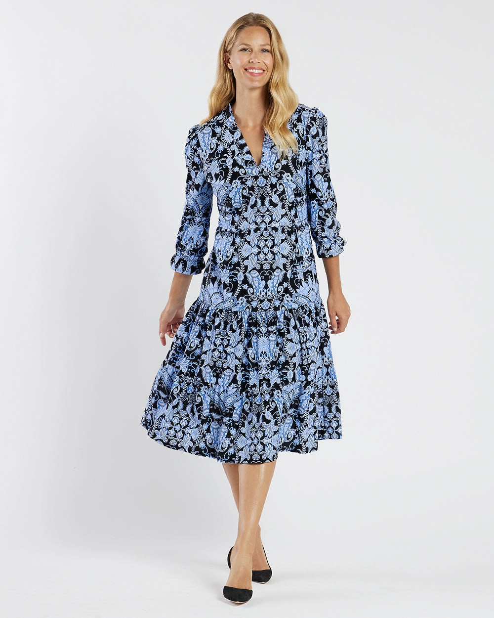 Jude Connally Maggie Dress - Paisley Amore Black