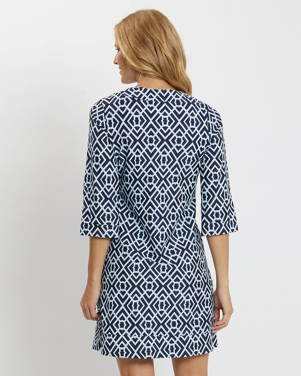 Jude Connally Megan Dress - Garden Lattice Navy