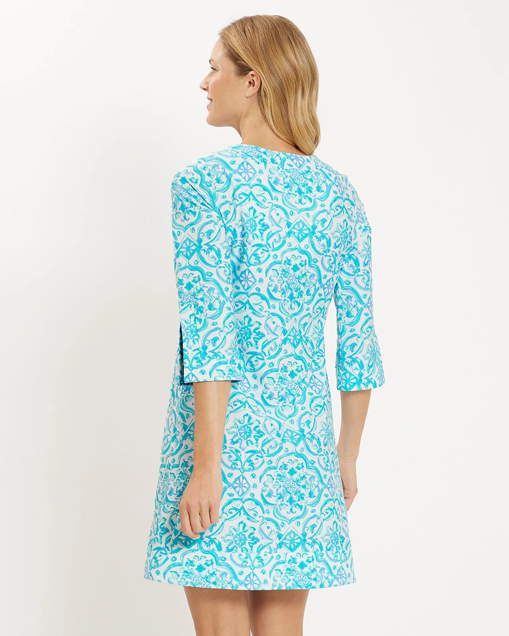 Jude Connally Megan Dress - Painted Tile Aqua