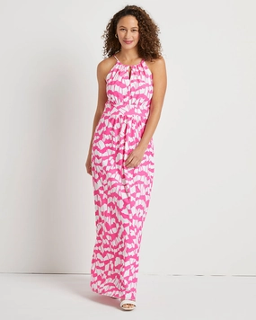 Jude Connally Mia Dress - Butterfly Wings Spring Pink maxi dresses clearance