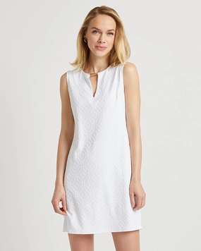 Jude Connally Presley Jaquard Dress - Grand Links White summer dresses best deals