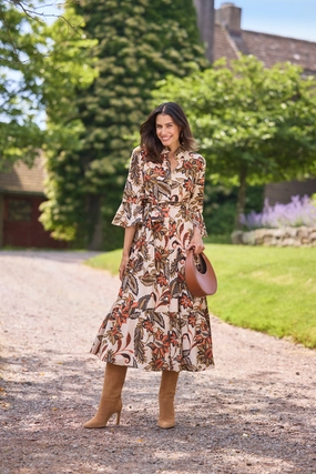 Jude Connally Roxie Dress - Falling Floral Almond maxi dresses clearance