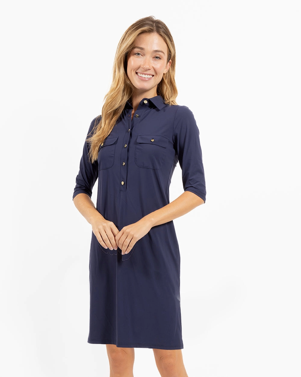 Jude Connally Sloane Dress - Navy