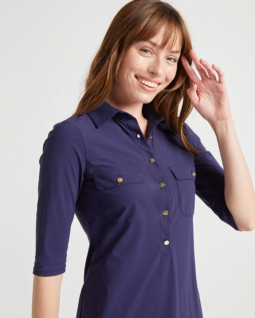 Jude Connally Sloane Dress - Navy
