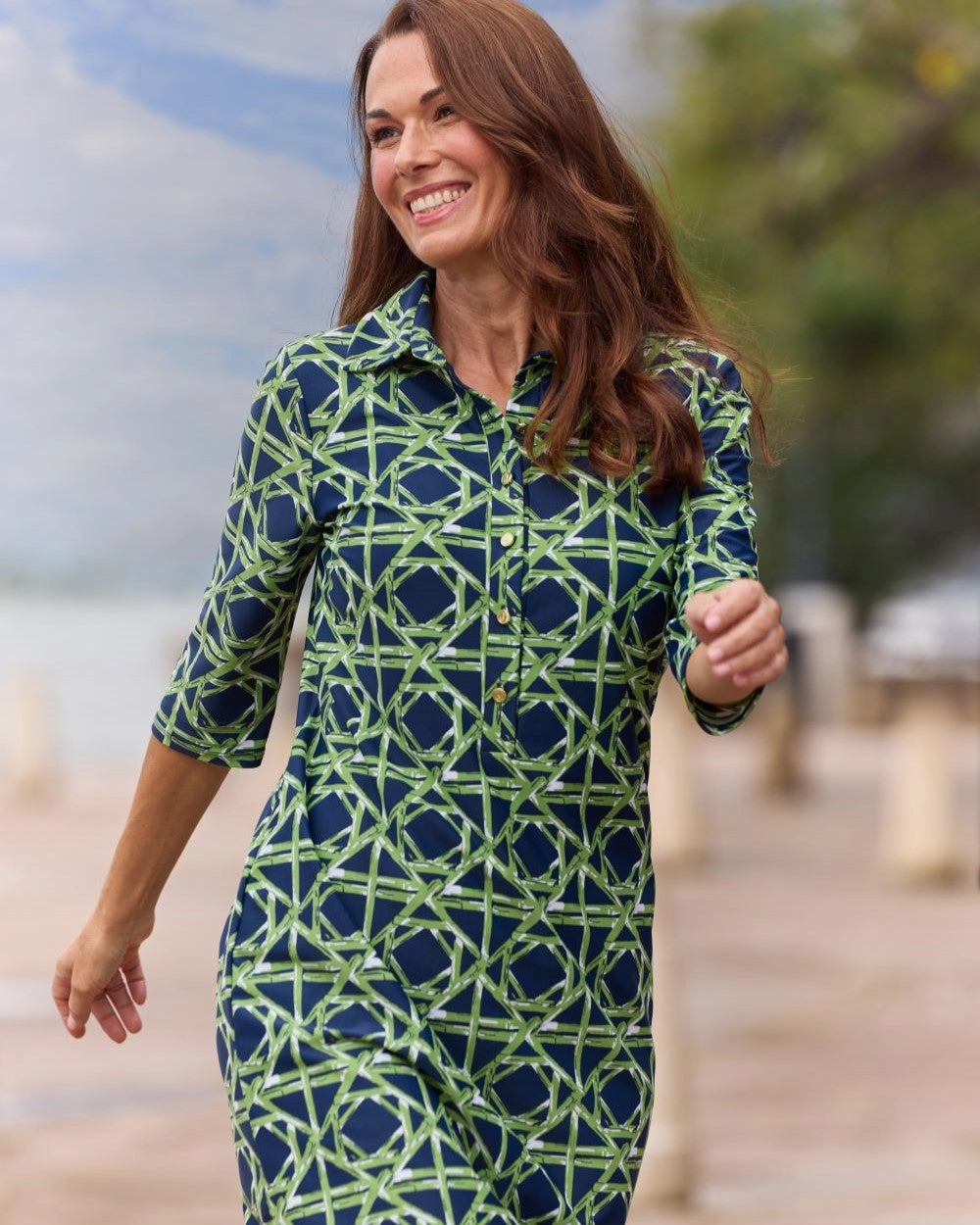 Jude Connally Susanna Dress - Bamboo Ratan Navy maxi dresses clearance