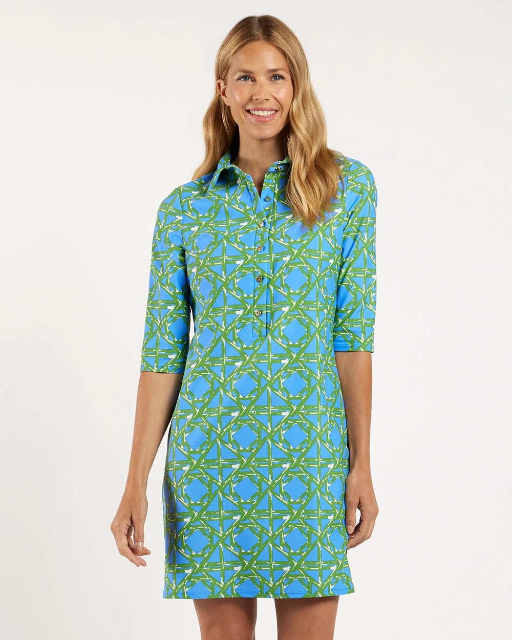 Jude Connally Susanna Dress - Bamboo Rattan Cornflower maxi dresses clearance