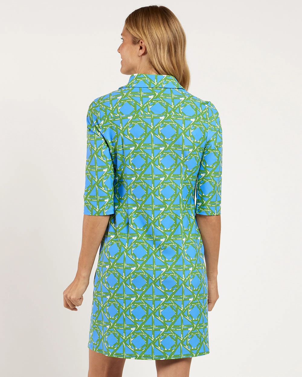 Jude Connally Susanna Dress - Bamboo Rattan Cornflower