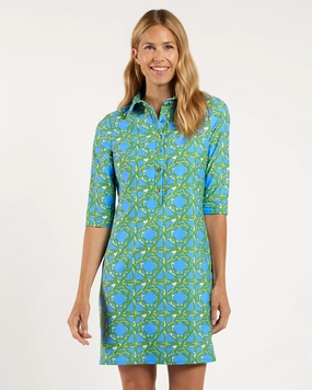 Jude Connally Susanna Dress - Bamboo Rattan Cornflower maxi dresses clearance