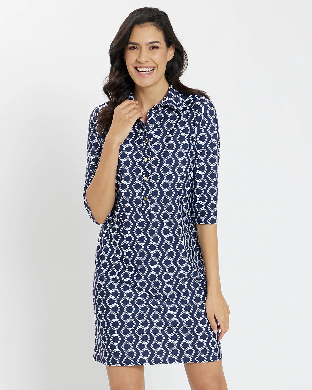 Jude Connally Susanna Dress - Dancing Links Navy