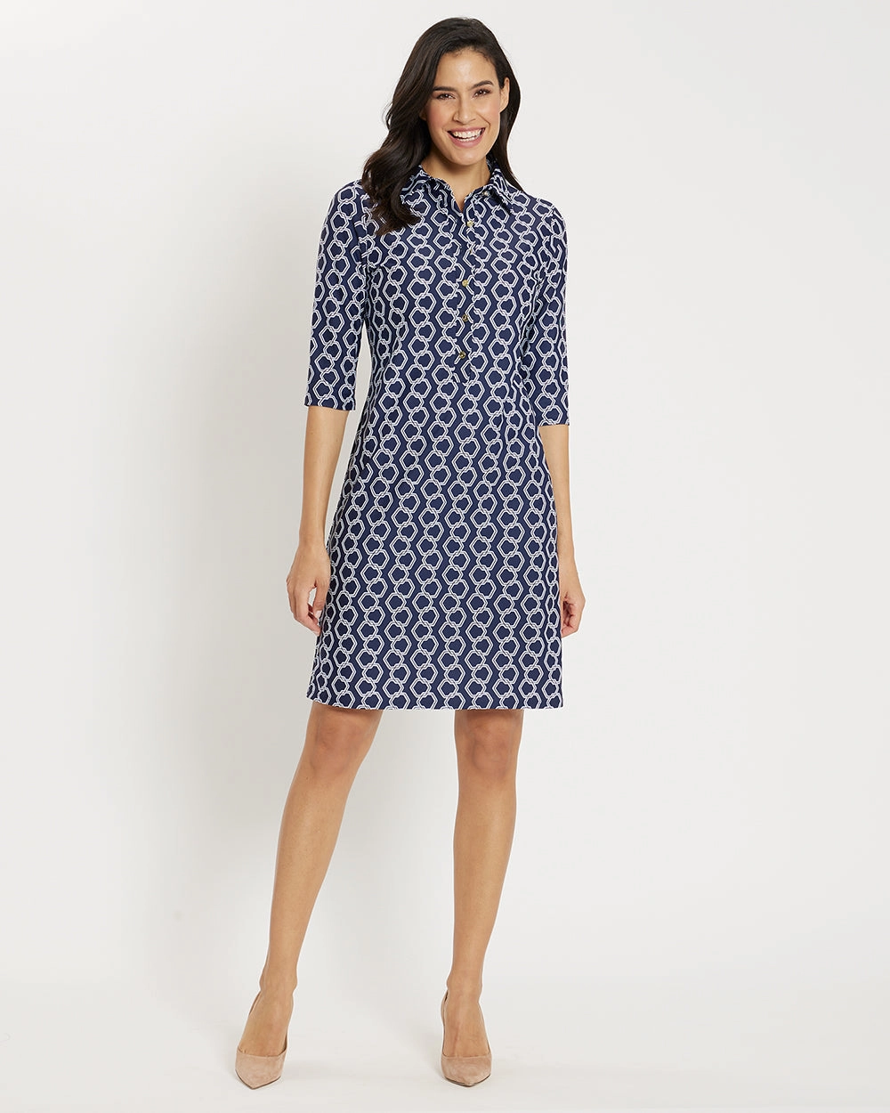 Jude Connally Susanna Dress - Dancing Links Navy