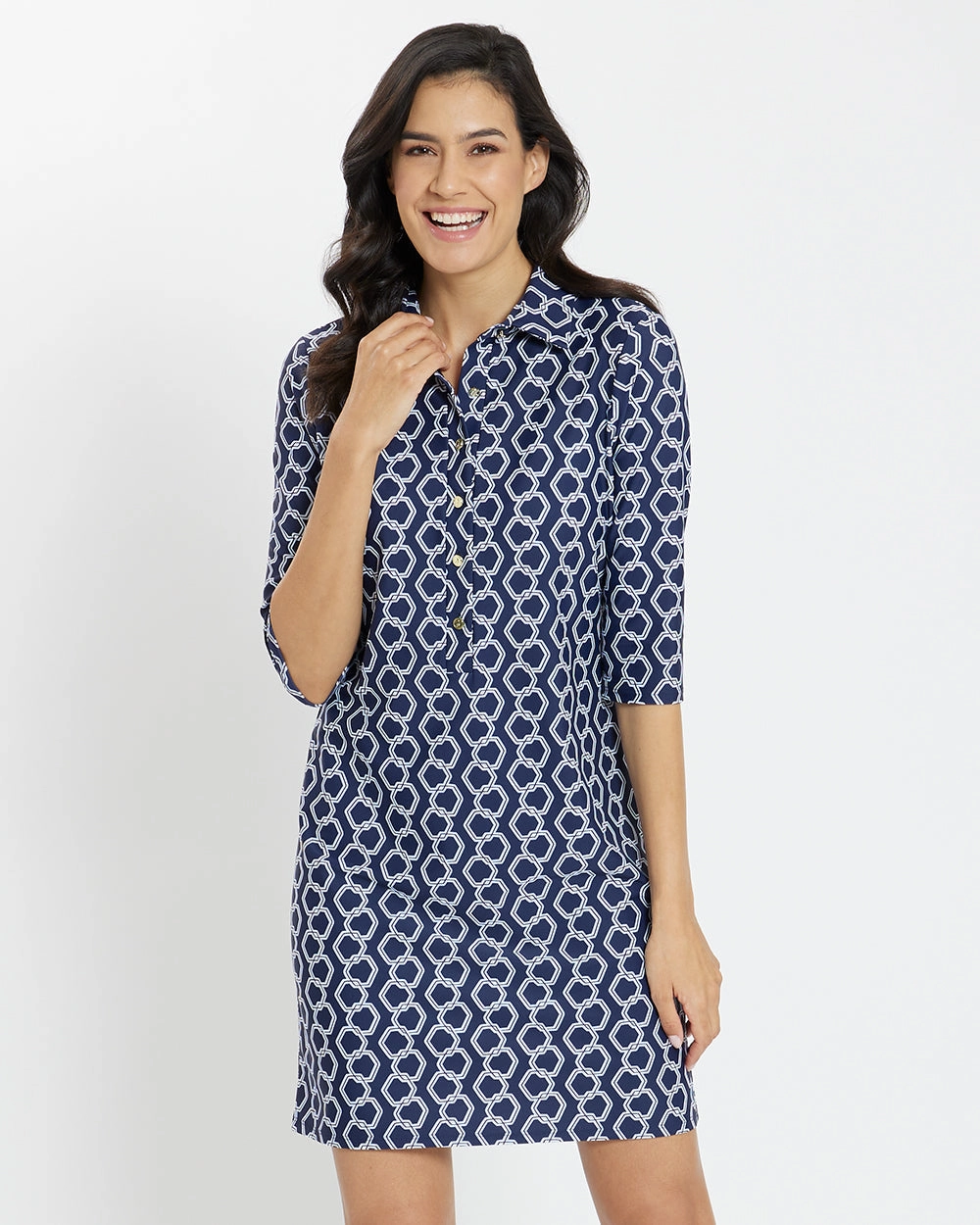 Jude Connally Susanna Dress - Dancing Links Navy