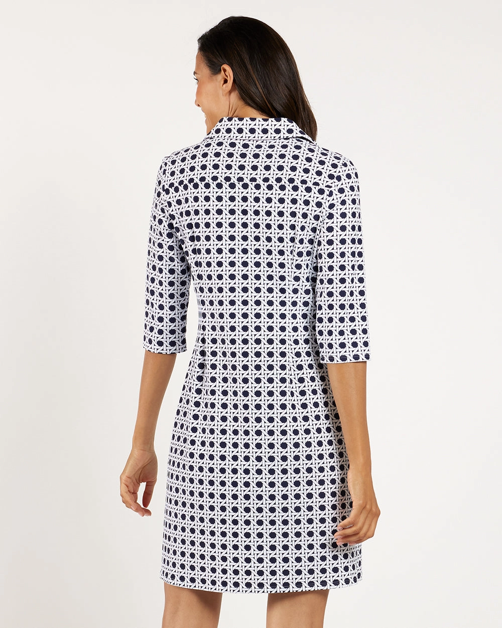 Jude Connally Susanna Dress - Petite Rattan Navy