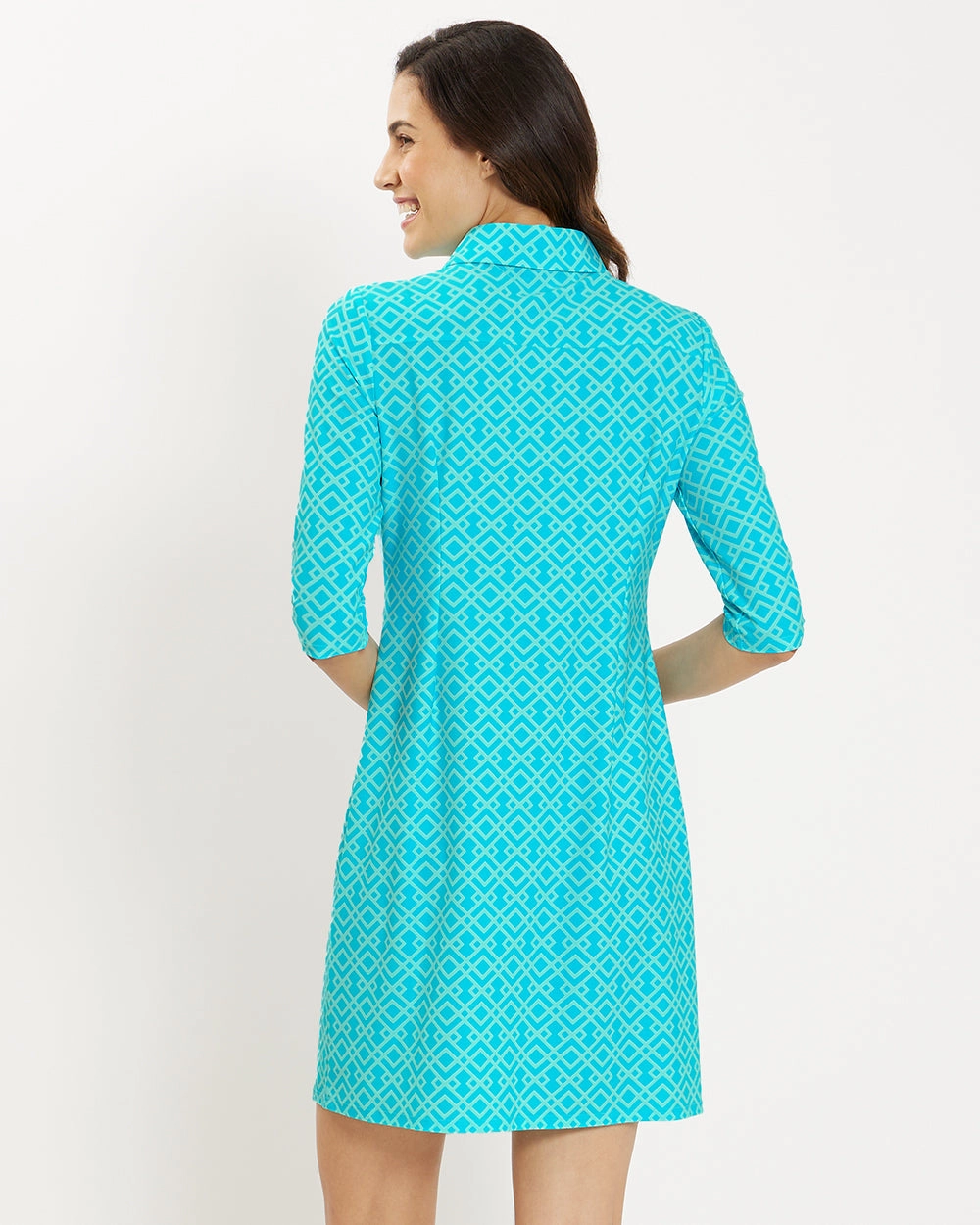 Jude Connally Susanna Dress - Trellis Trio Aqua
