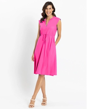 Jude Connally Tess Midi Dress - Spring Pink summer dresses best deals