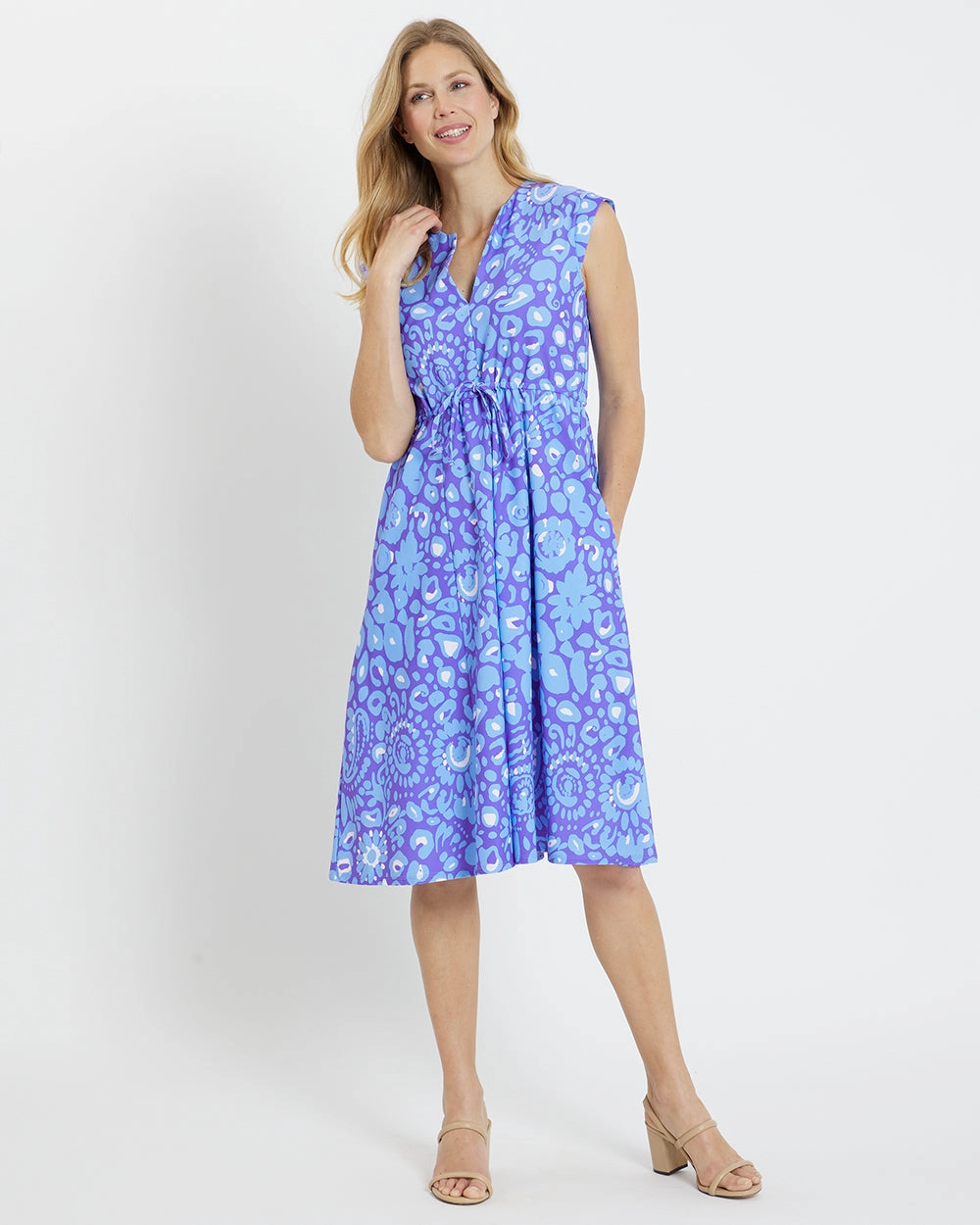 Jude Connally Tess Midi Dress - Whimsical Cheetah Iris maxi dresses clearance
