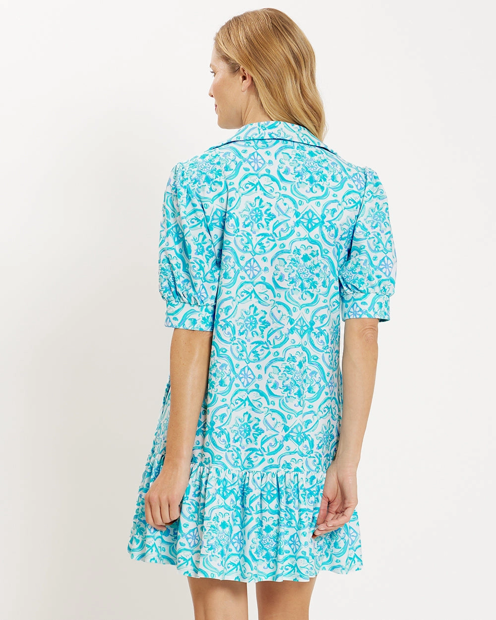 Jude Connally Tierney Dress - Painted Tile Aqua