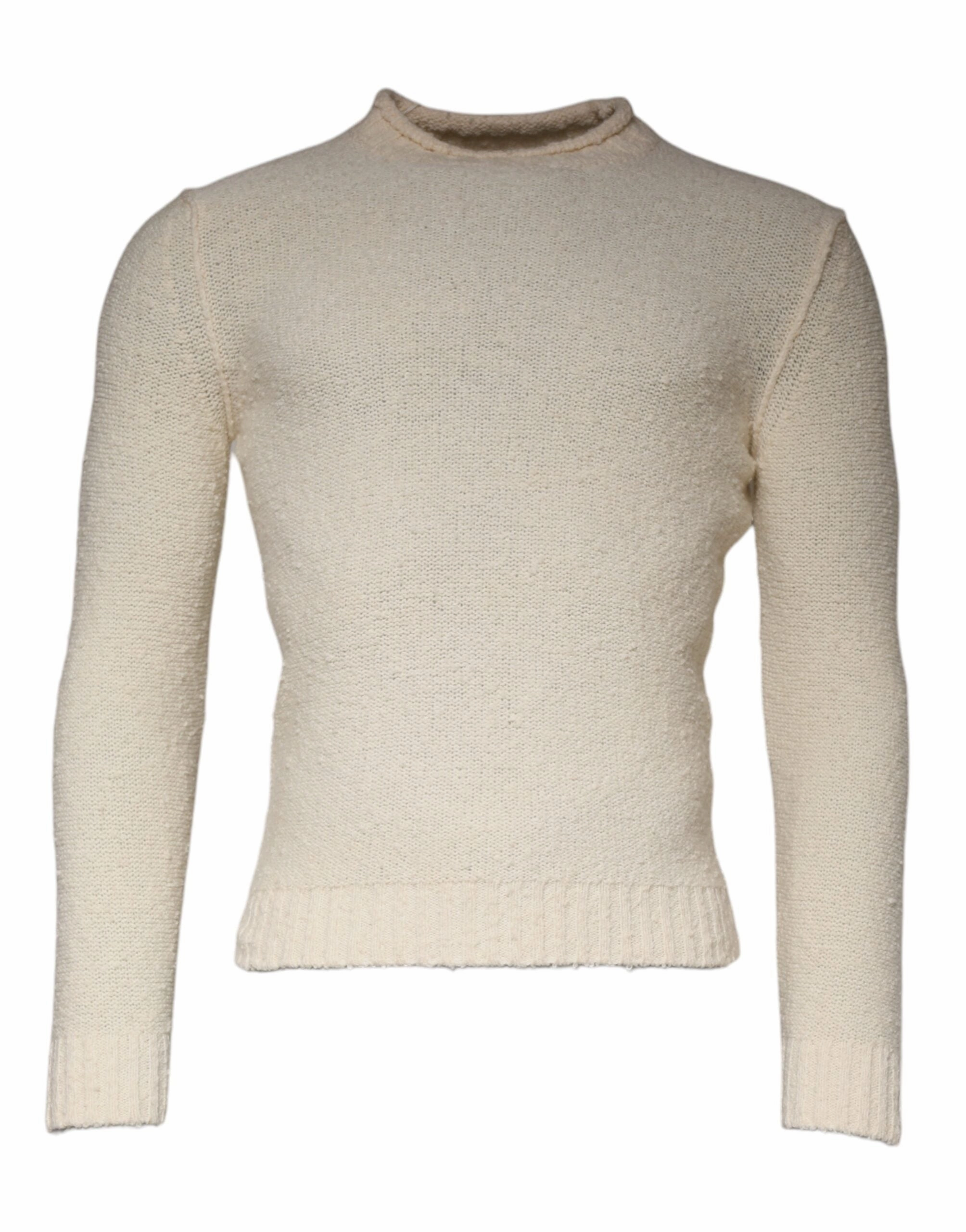 KANGRA Wool Knit Long Sleeve Round Neck Pullover Men's Sweater (Pre-Owned) chunky knit discount