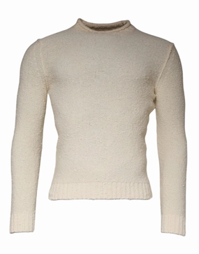 KANGRA Wool Knit Long Sleeve Round Neck Pullover Men's Sweater (Pre-Owned) chunky knit discount