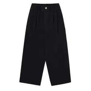 Kappy Two Tuck Wide Kation Pants Black mens joggers promo code