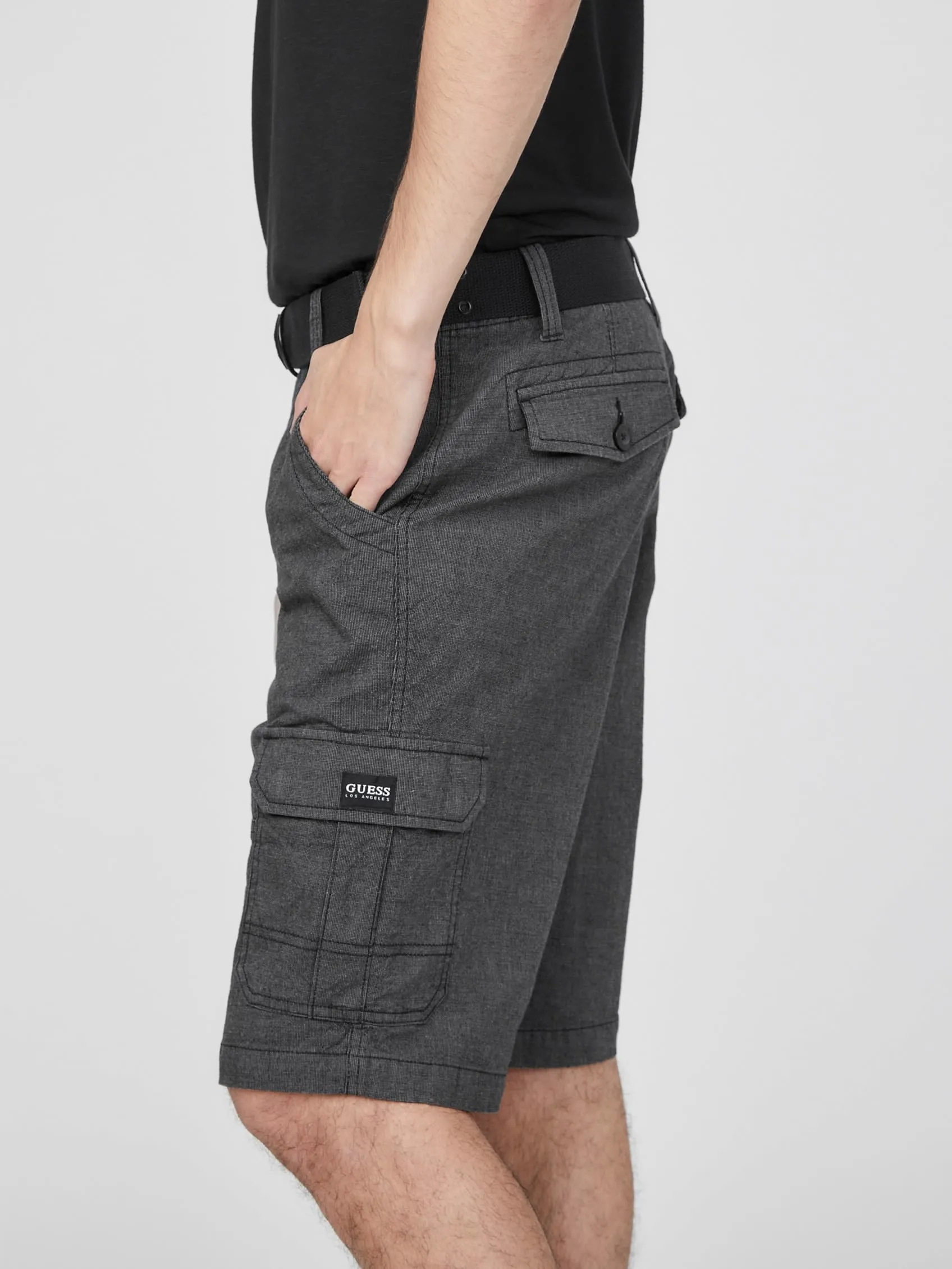Karl Textured Cargo Shorts