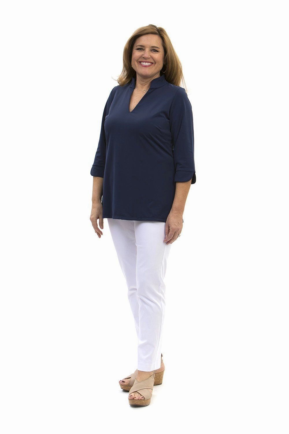 Katherine Way Largo Tunic - Navy