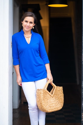 Katherine Way Largo Tunic - Royal maxi dresses clearance