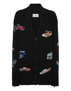Knitted Cardigan LS Cars Racing knit sweaters cheap