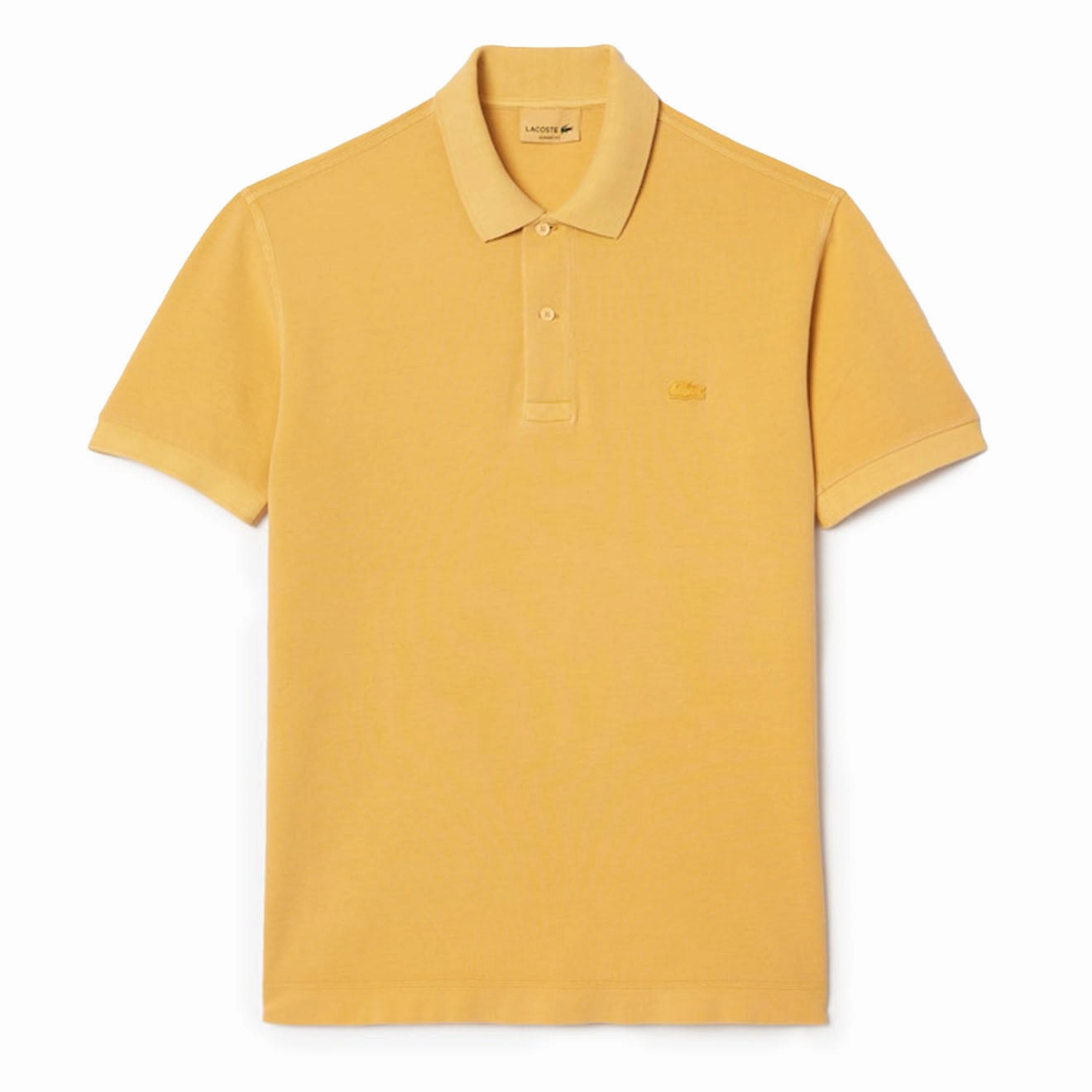 Lacoste Classic Fit Cotton Piqu Polo Shirt Eco Golden Haze mens t-shirts outlet