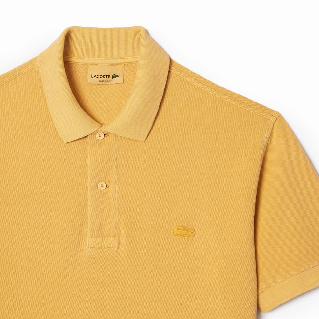 Lacoste Classic Fit Cotton Piqu Polo Shirt Eco Golden Haze