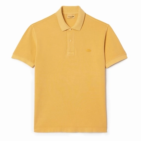 Lacoste Classic Fit Cotton Piqu Polo Shirt Eco Golden Haze mens t-shirts outlet