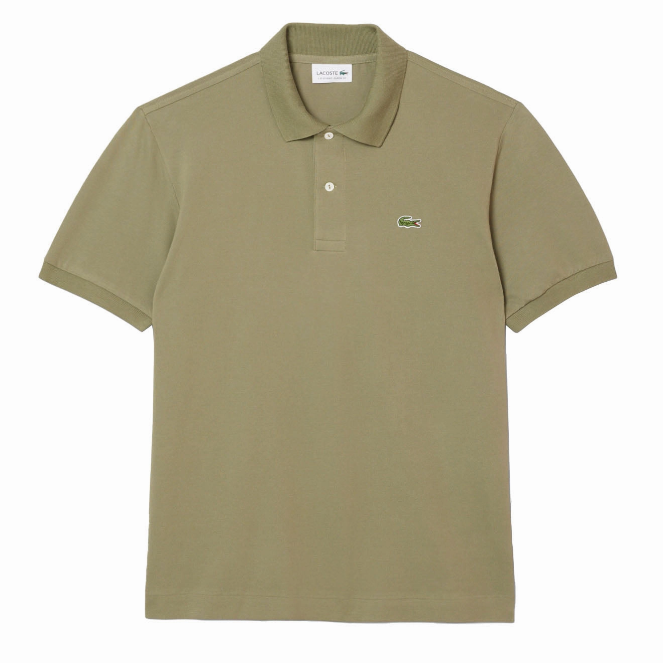 Lacoste Classic Fit L. 12. 12 Original Pique Polo Shirt Khaki mens t-shirts outlet