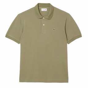 Lacoste Classic Fit L. 12. 12 Original Pique Polo Shirt Khaki mens t-shirts outlet