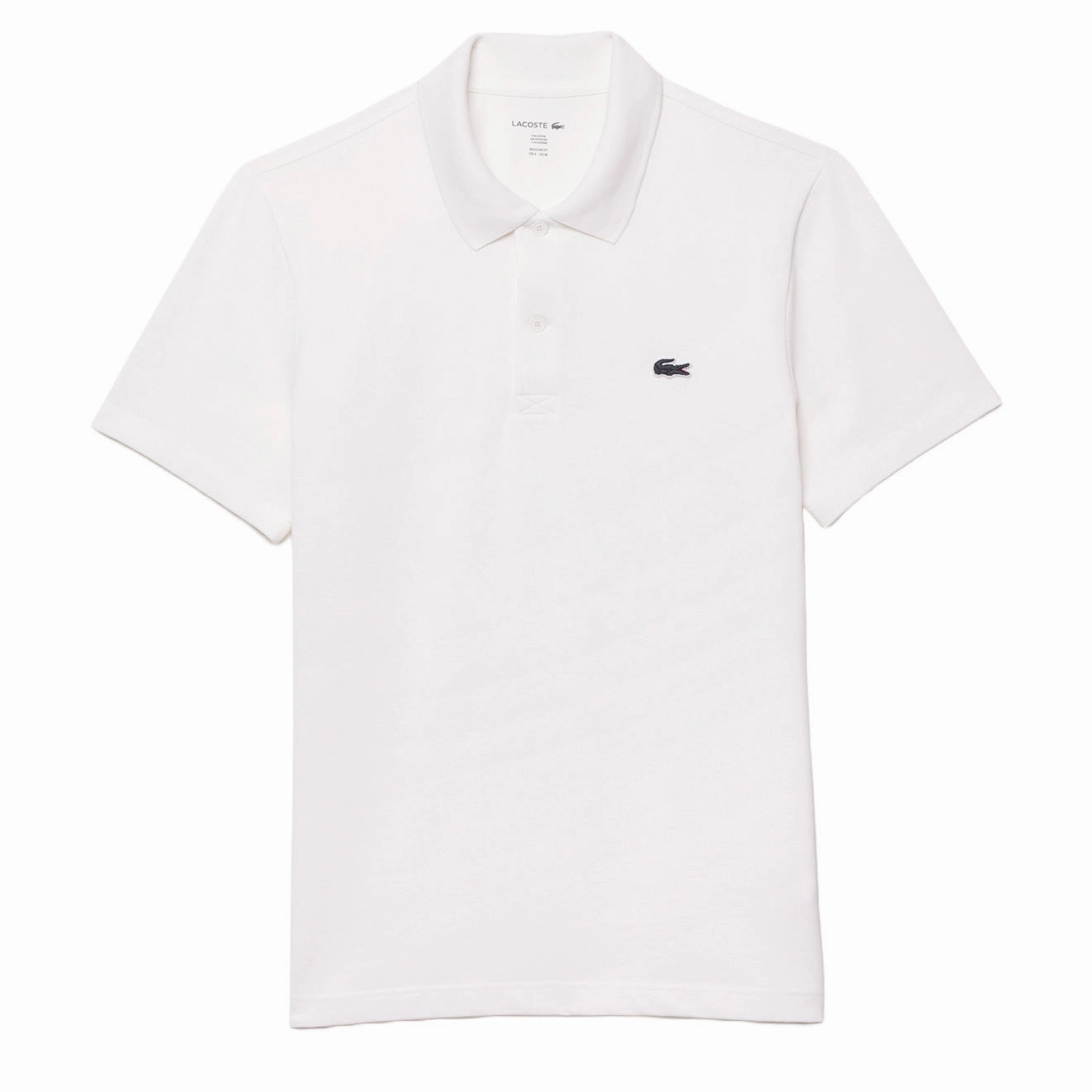 Lacoste Regular Fit Cotton Polo Shirt White mens t-shirts outlet