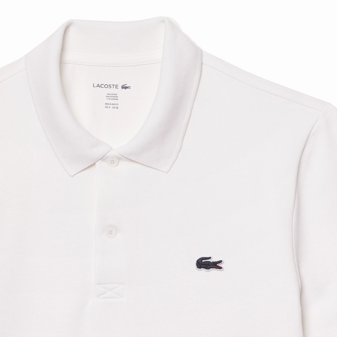 Lacoste Regular Fit Cotton Polo Shirt White