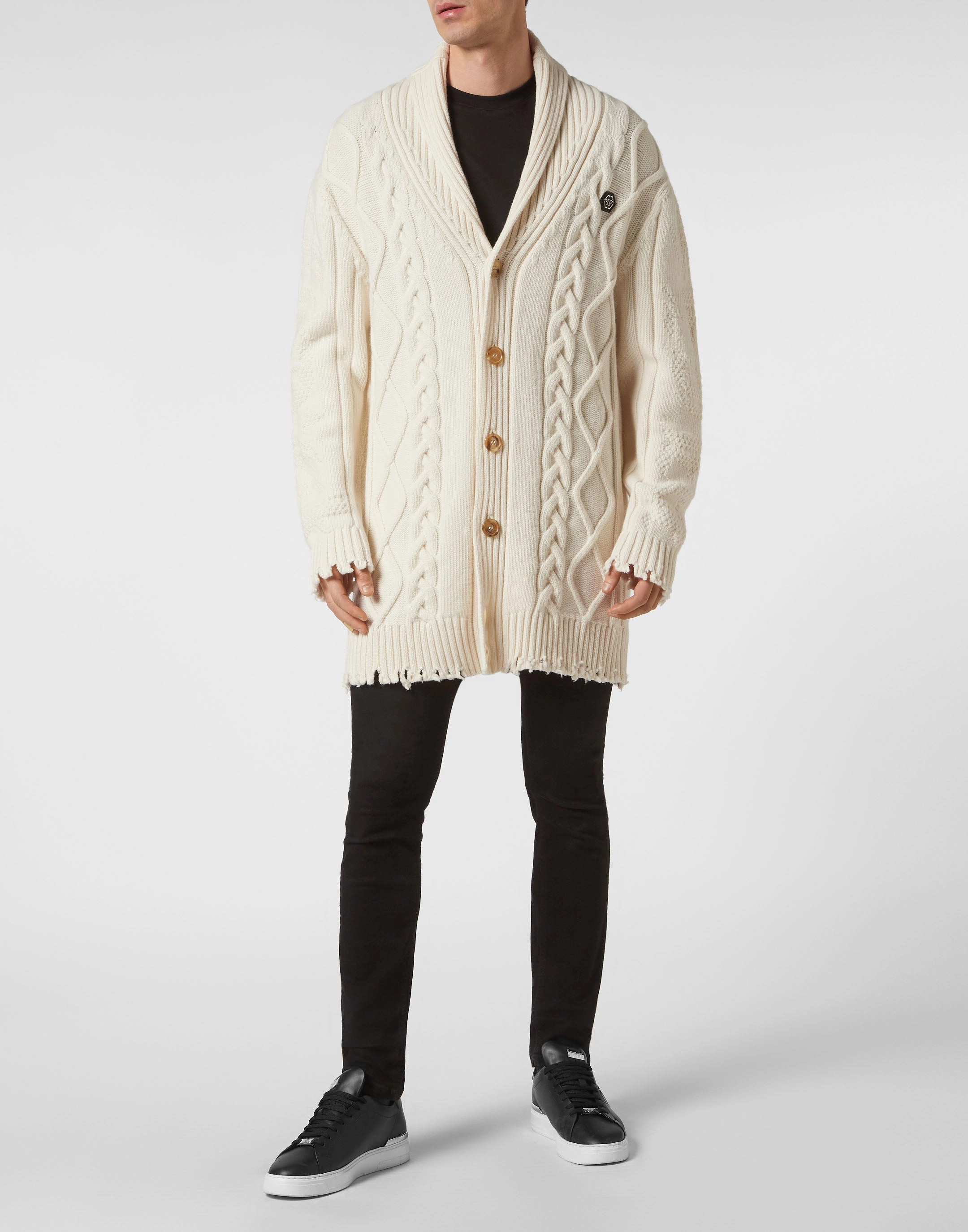 Lambswool Cardigan Skull&amp;Bones