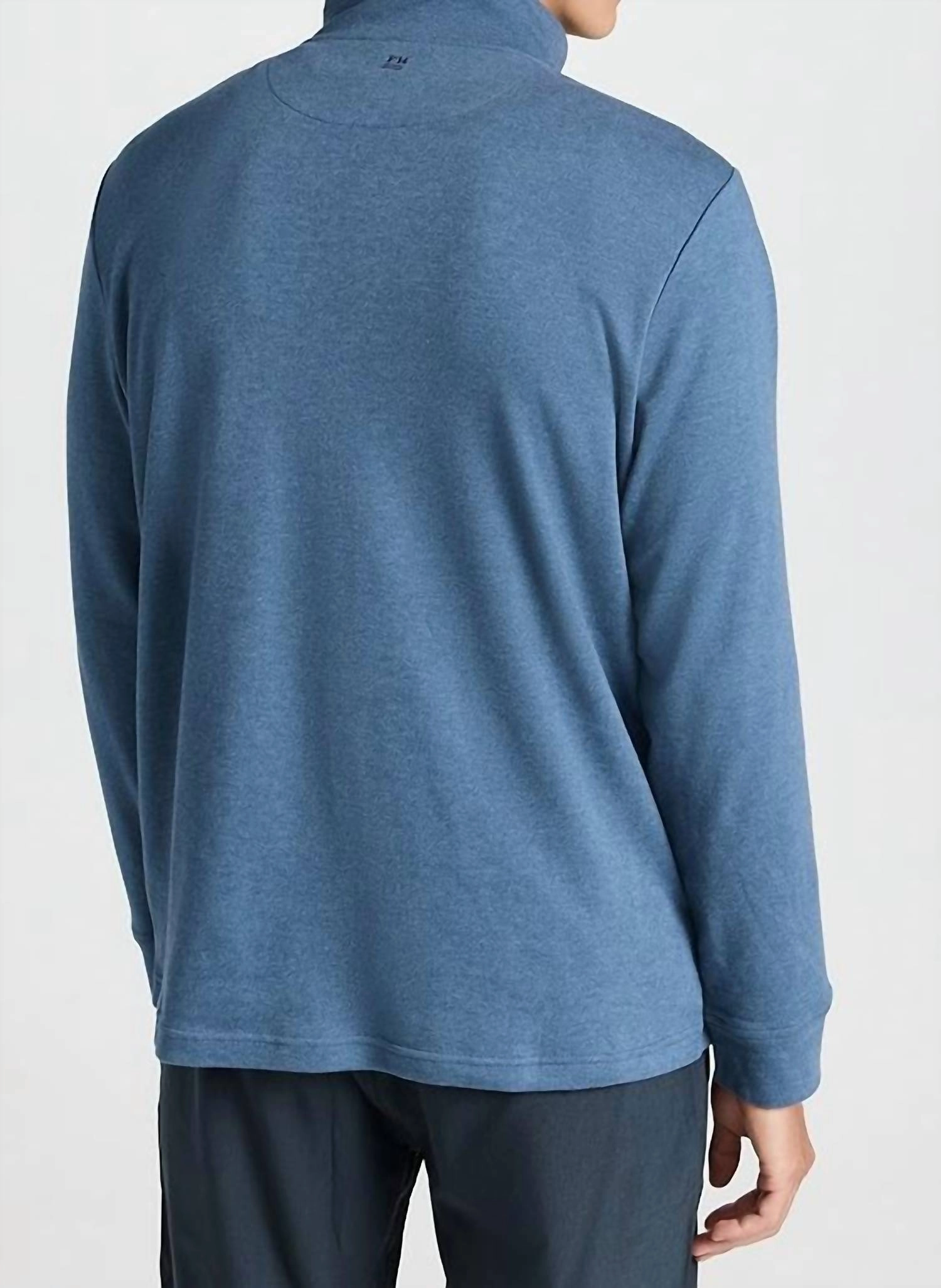 Larchmont Quarter Zip Sweater In Navy