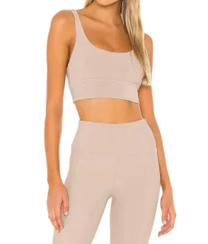 Leah Top In Taupe Activewear Womens - fitness leggings online