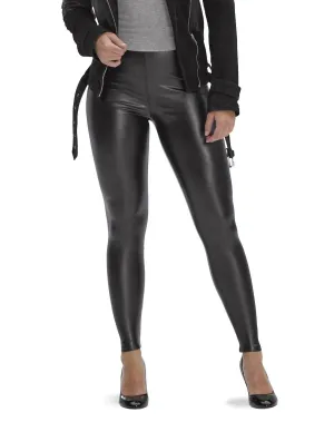 Leatherette High Rise Leggings In Black Activewear Womens - sports bras best price