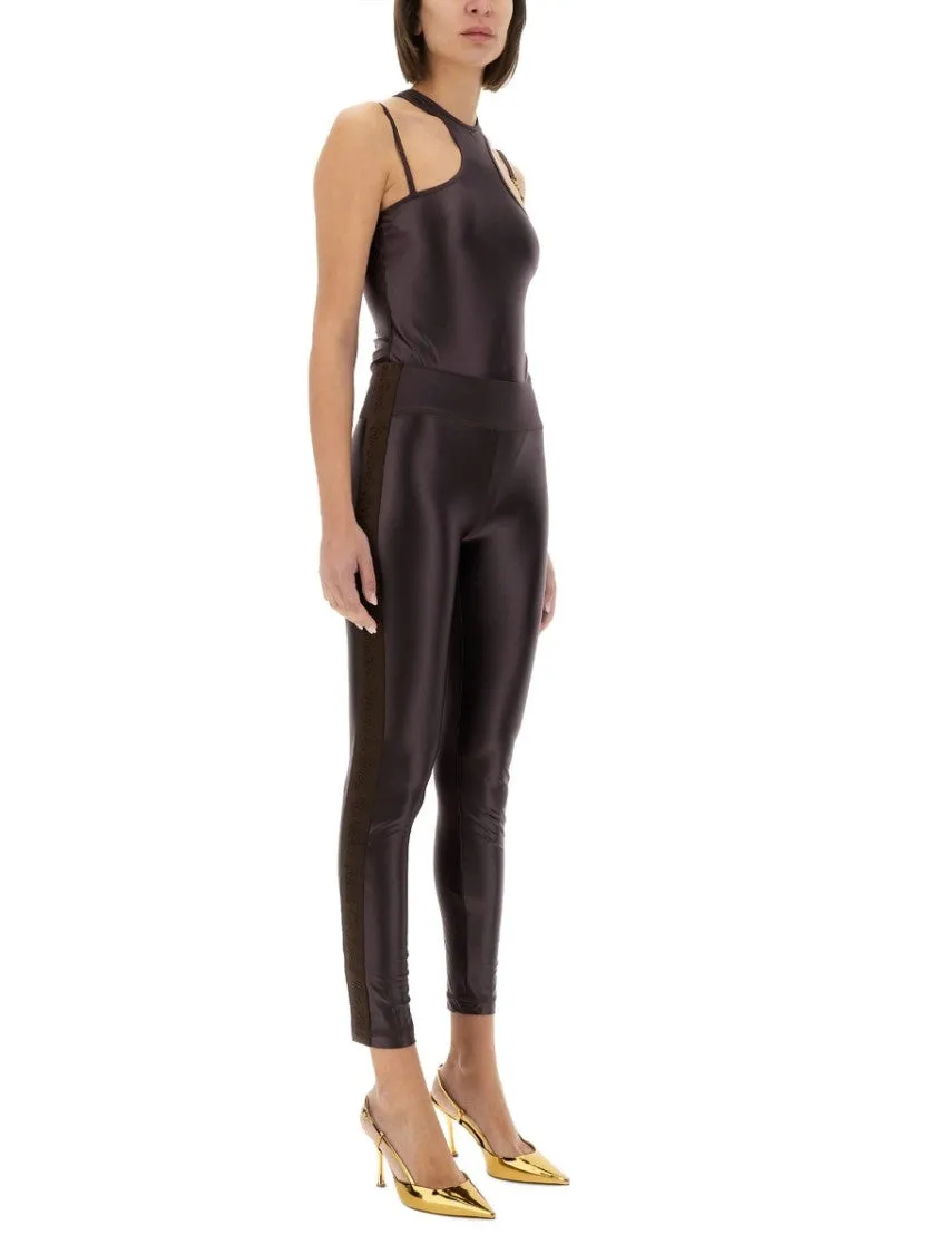 Leggings With Logoed Band