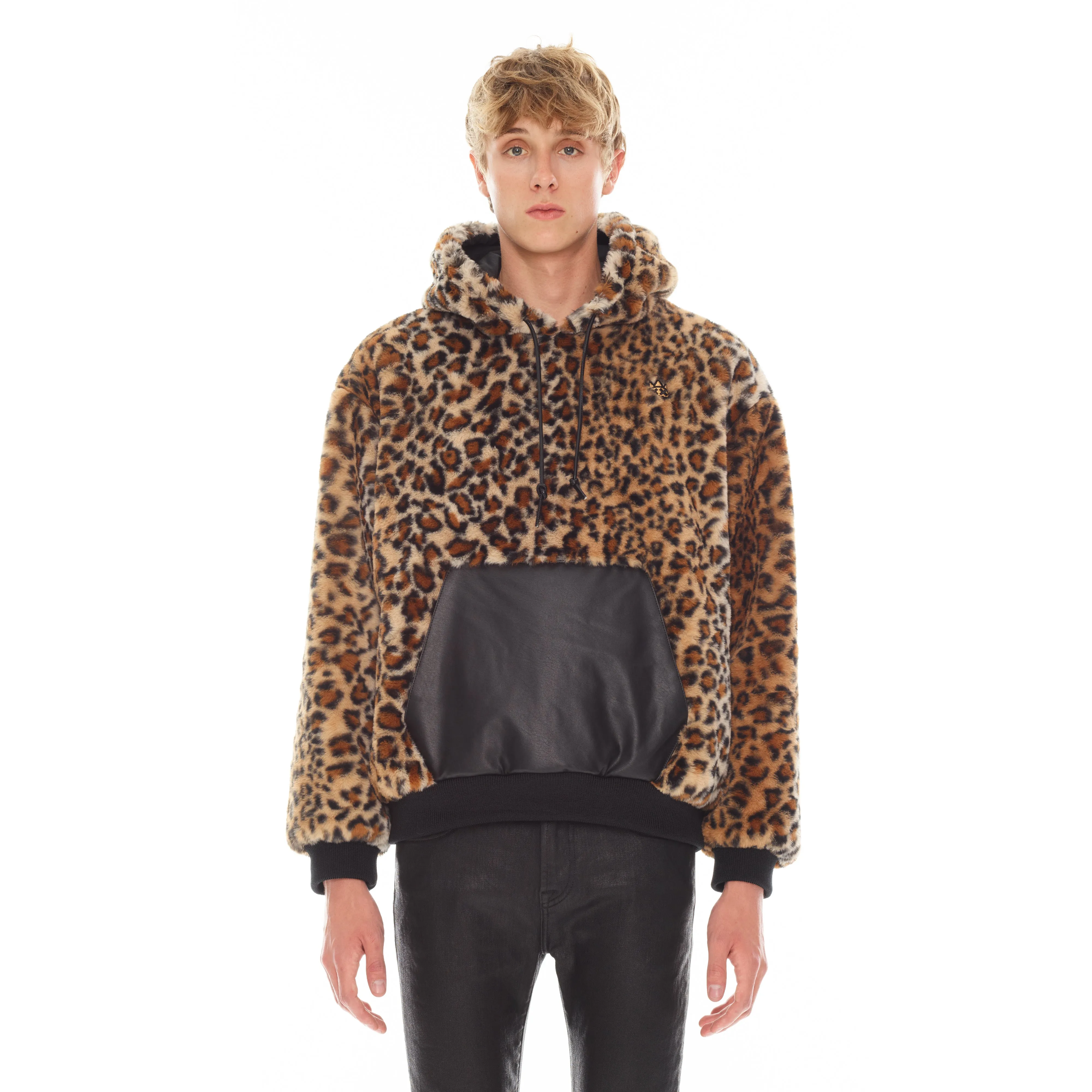 Leopard Faux Fur Pull Over