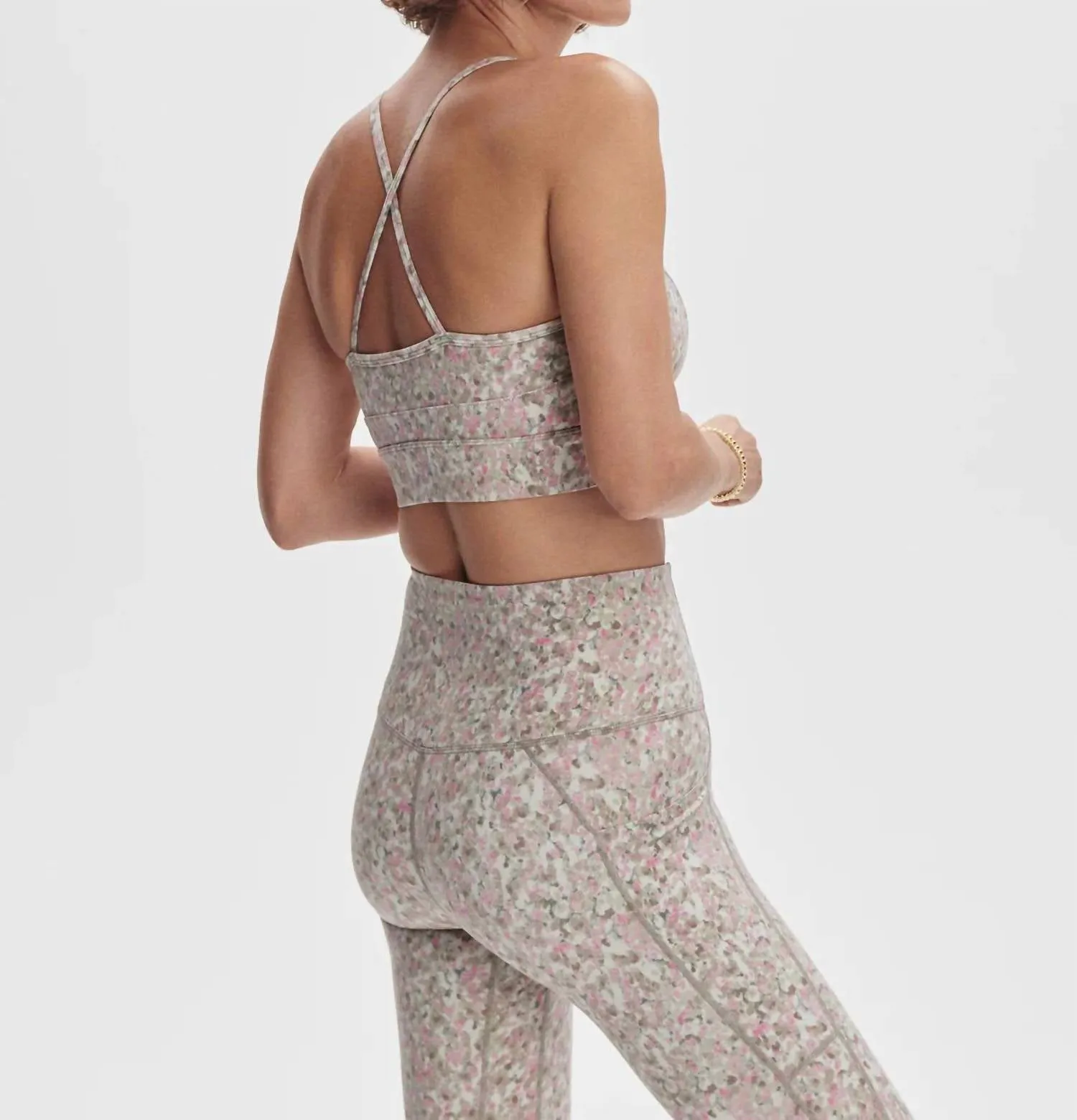Let's Move Irena Bra In Rose Watercolour Floral
