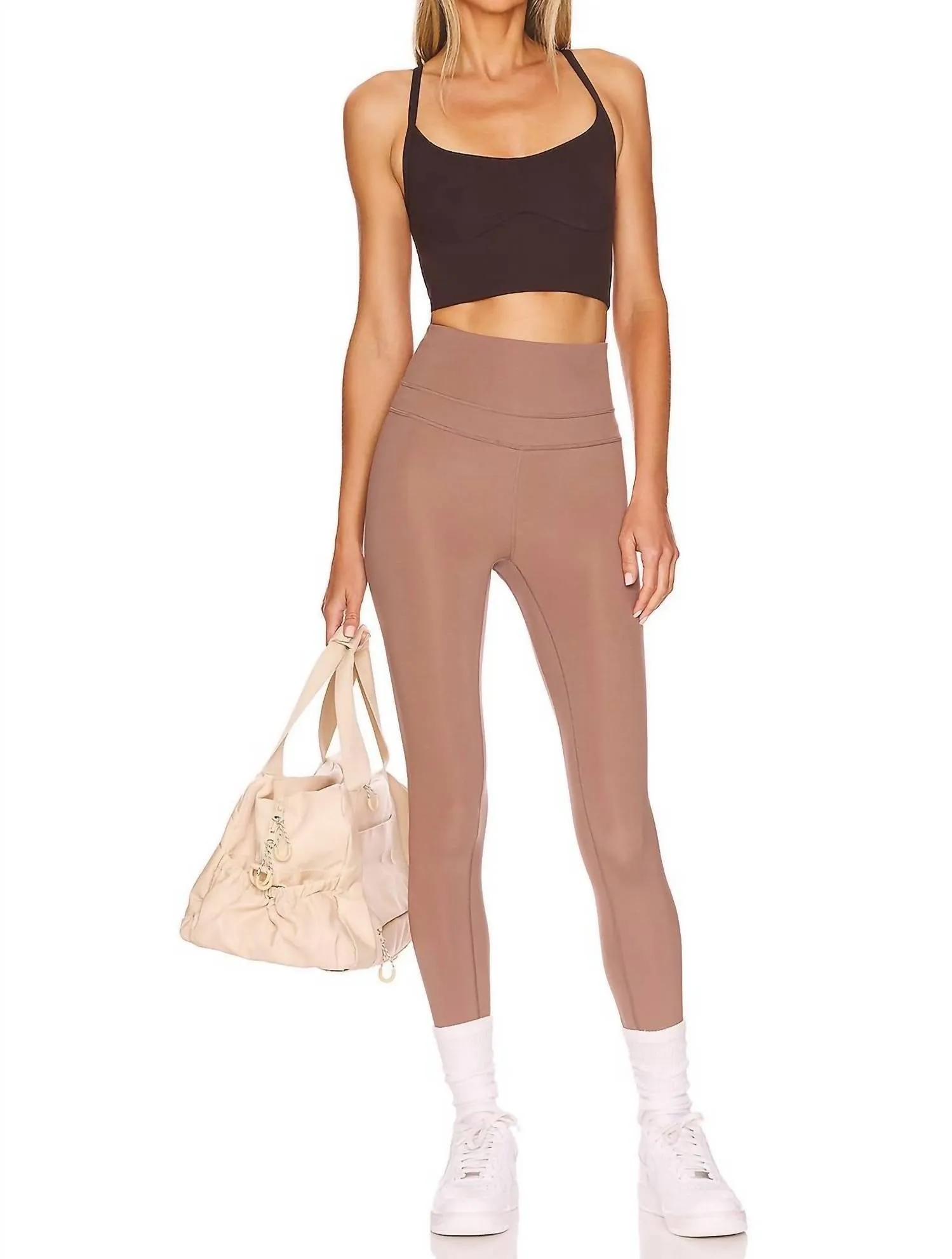 Let's Move Super High Legging In Deep Taupe