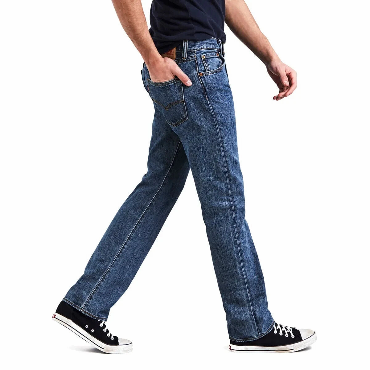 Levi's 501 Original Jeans Men's 29X30 Blue Denim Regular Fit Straight Leg ERK371 (Blue,Regular,29)
