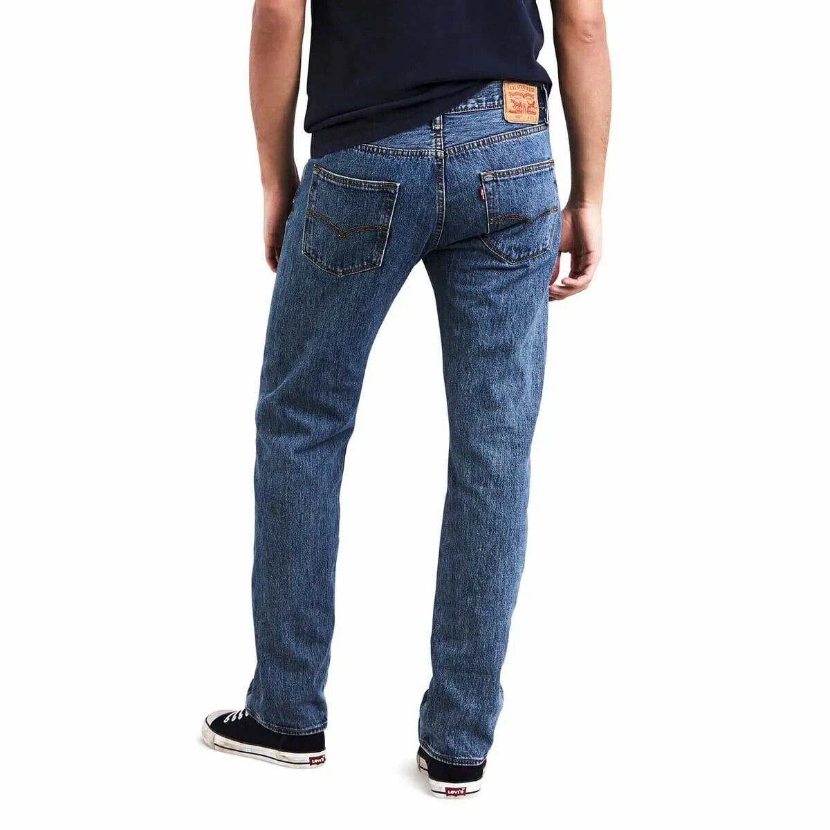 Levi's 501 Original Jeans Men's 29X30 Blue Denim Regular Fit Straight Leg ERK371 (Blue,Regular,29)